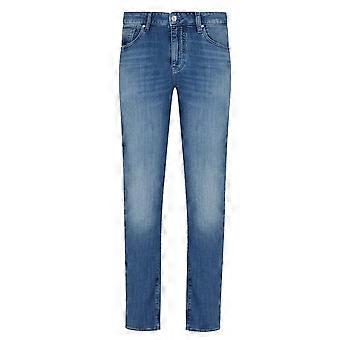 Men's Armani Exchange | Ax Xm000070 Af14368 A|x Skinny Fit J14 Denim Jean - Blue Wash