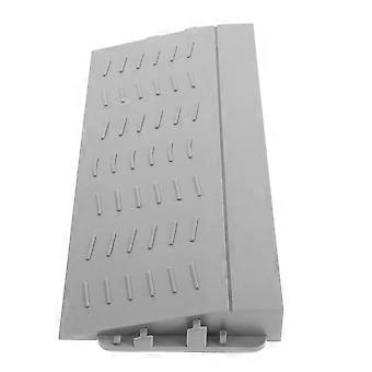 Rampe de seuil 0,8 pouce d’élévation en plastique fauteuil roulant robot aspirateur rampe de trottoir pour porte Entrée de salle de bain intérieure extérieure gris