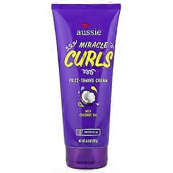 Aussie, Miracle Curls, Frizz-Taming Cream with Coconut Oil, 6.8 oz (193 g), 3-Pack