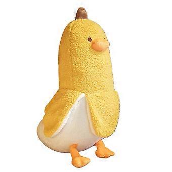 Brinquedo de Pelúcia Animal Estereoscópico Adorável Presente de Aniversário Pato Banana de Desenho Animado