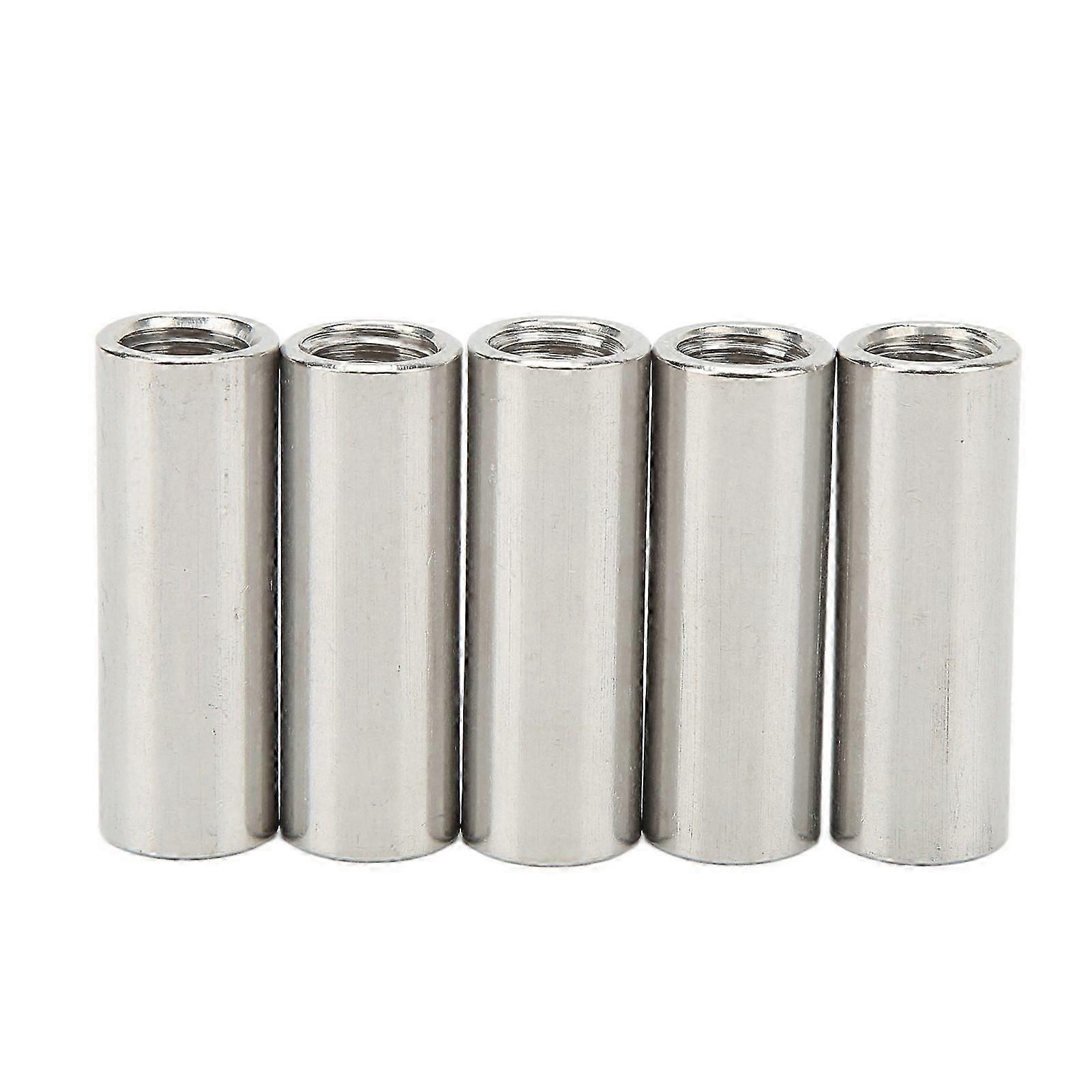 M12 Coupling Nut Set, 5pcs Stainless Steel Thread Rod Connectors