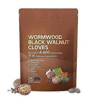 Worm-wood Black Walnut Cloves 240 Counts Nutrition Gels & Chews 18 in 1 -Kewae Direct