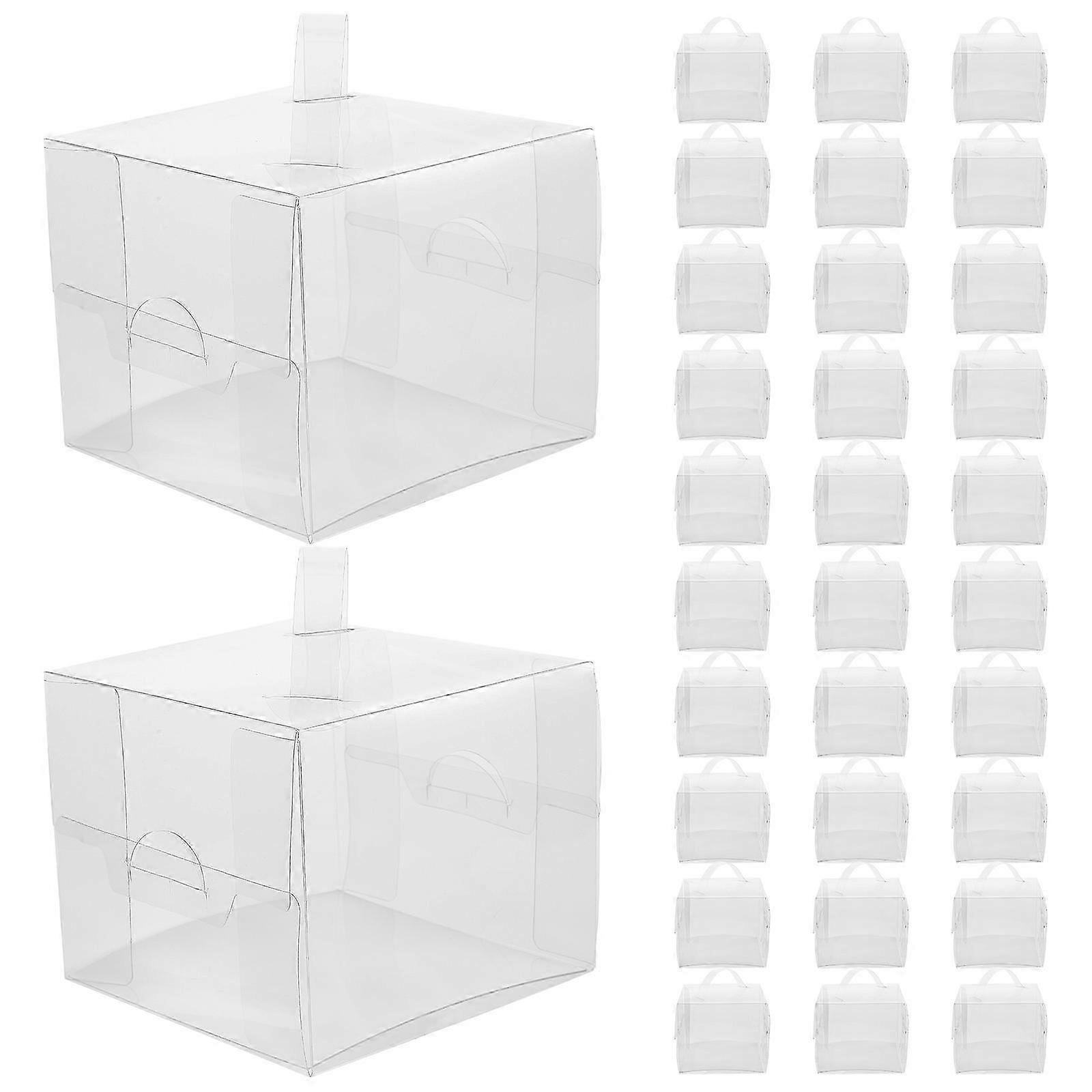 Cake Boxes with Handles Clear Cake Boxes compatible withStorage 10Pcs Set