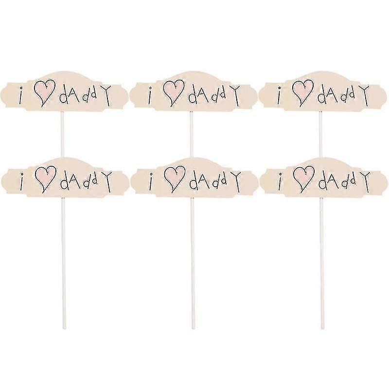 10pcs cake decorations, Cake Picks For Father