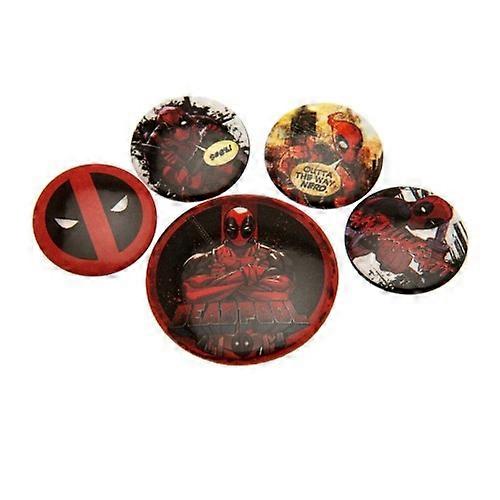 Deadpool knop Badge Set (Set van 5)