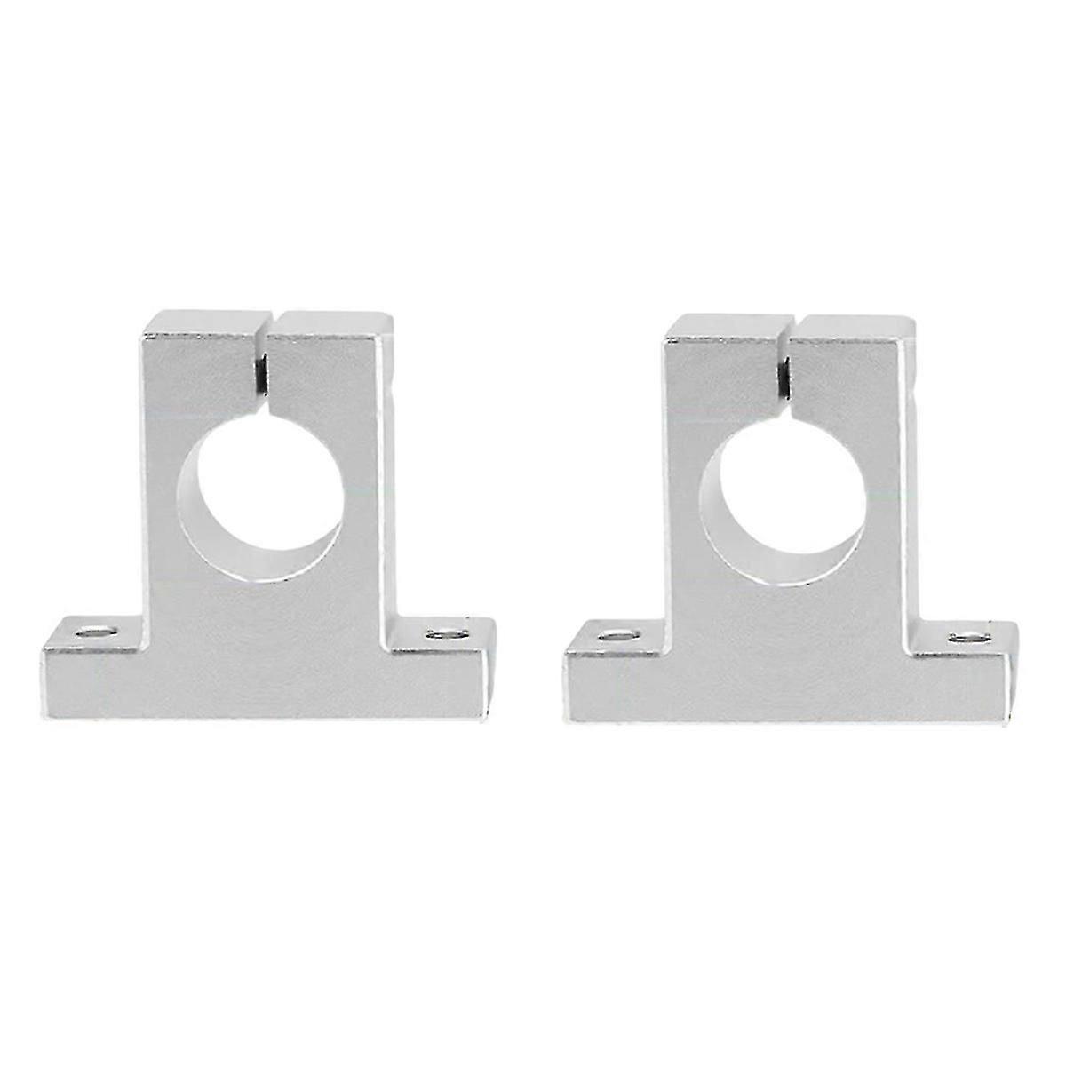 2 Pcs Linear Motion Rail Clamping Rod Rail Guide Support Shaft Bracket Coupling Mount
