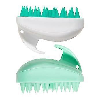 Scalp Massager Shampoo Brush, Hair Scrubber with Soft Silicone Bristles, Scalp Scrubber/Exfoliator for Dandruff Removal, Wet Dry Scalp Brush for Hair