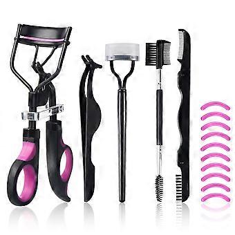 Wimperkrullerset voor vrouwen met wimperkruller, wimperkam en scheider, 3-in-1