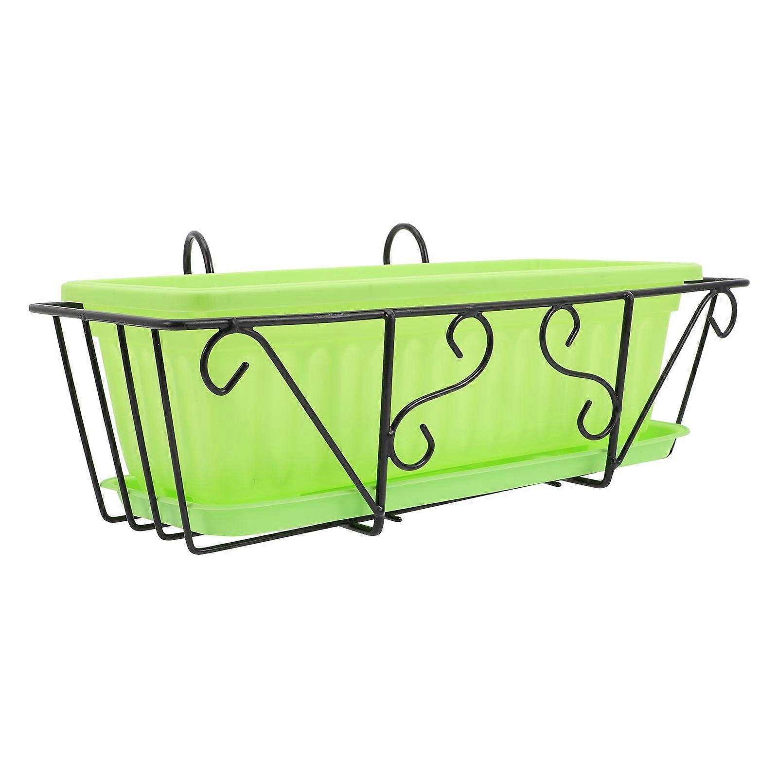 Vegetable Planting Container Rectangular Hanging Flower Pot 1Set