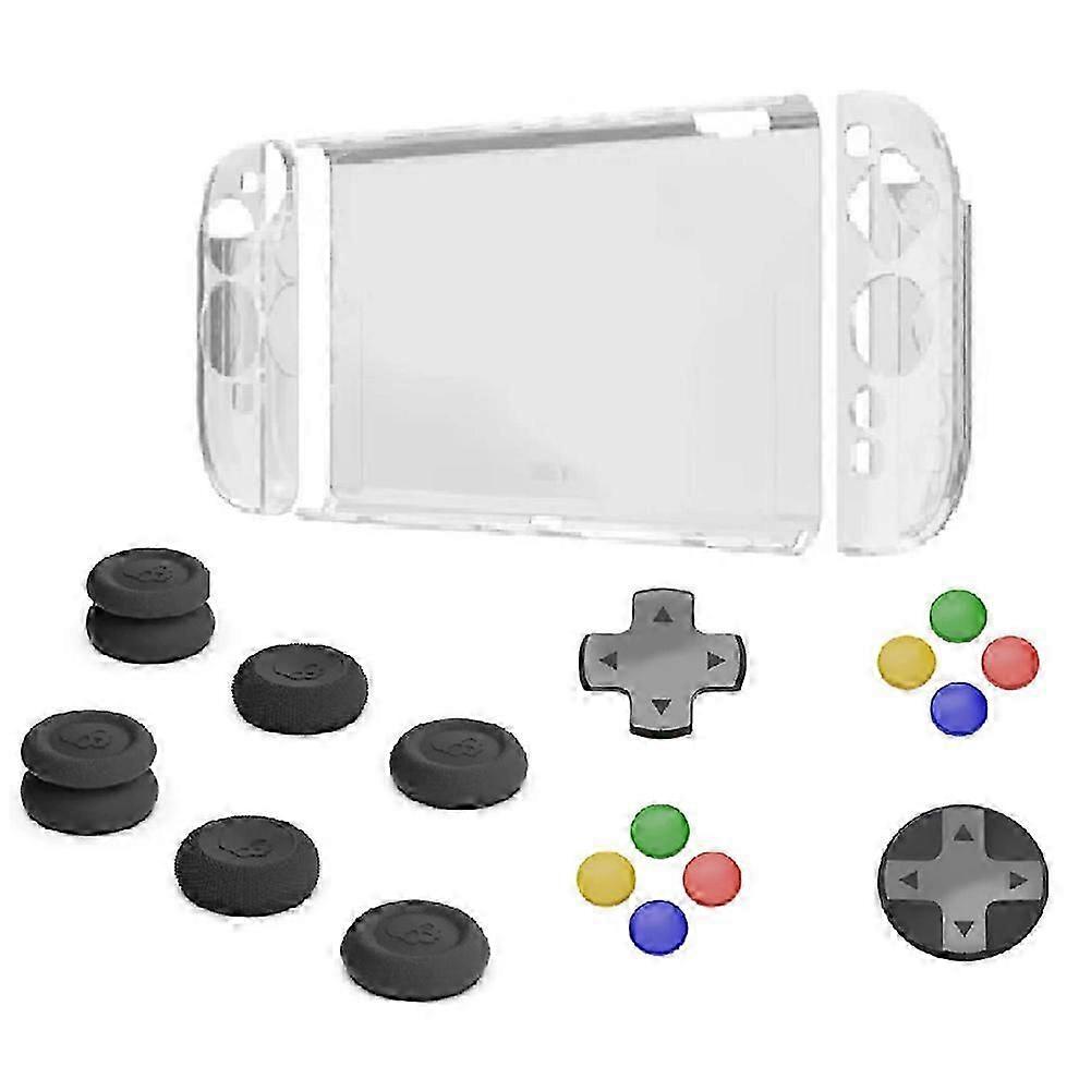 For Switch 2 Protective Case Joystick Cap+D-Pad Button Cap Set for 2 D-PAD Color Button Cap Accesso