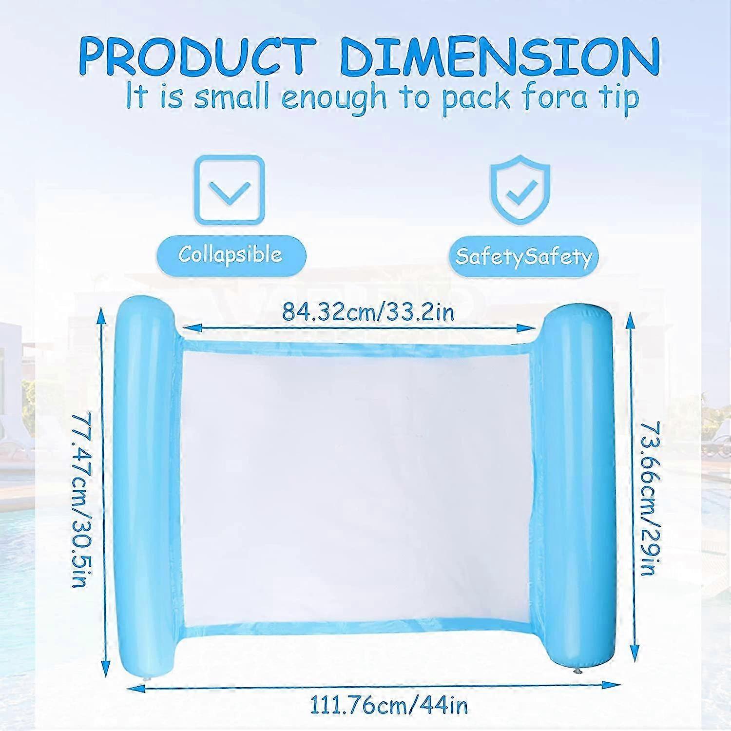 Inflatable Water Hammock, Reclining Floating Float Hammock, Inflatable Floating Bed Hammock