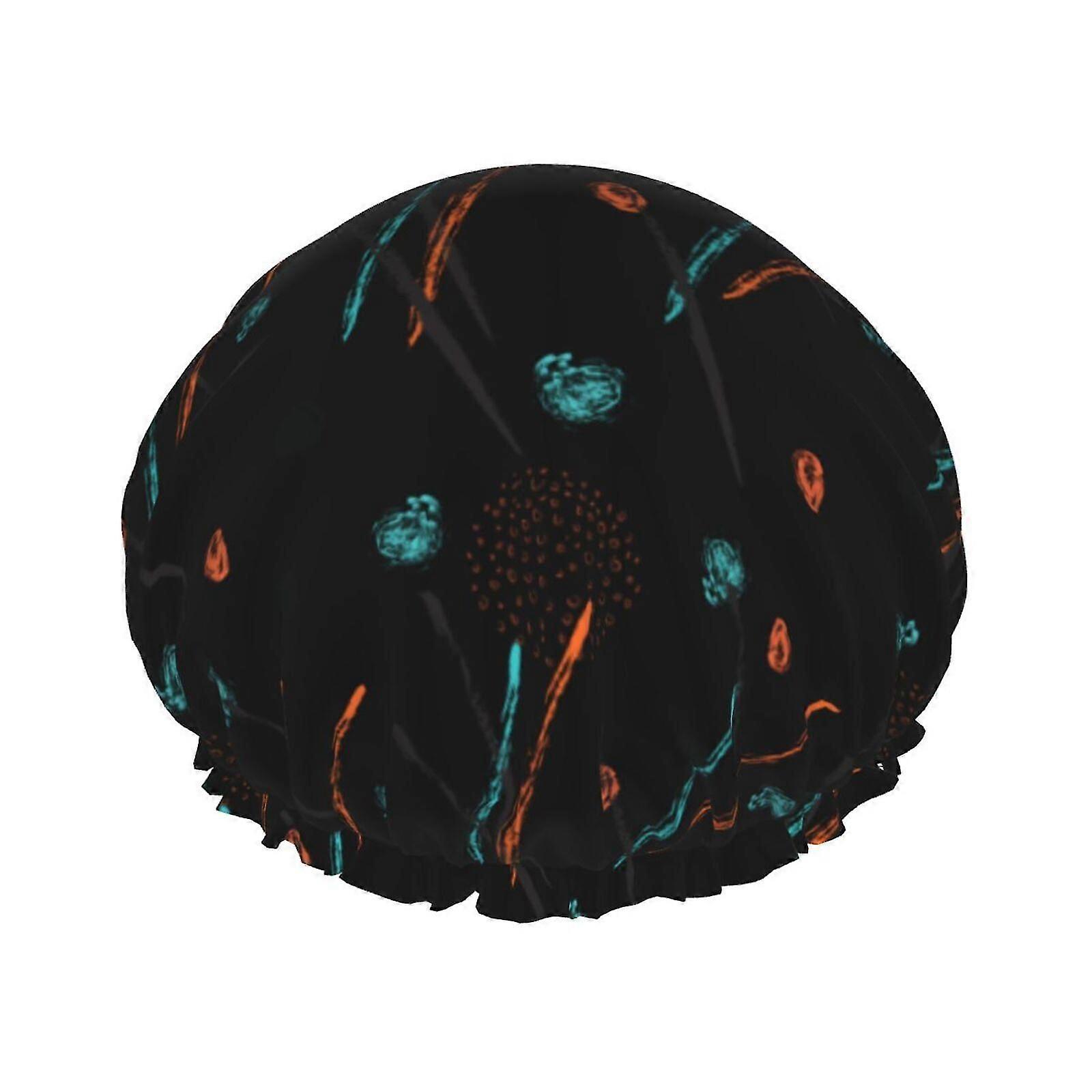 Double Layer Reusable Shower Cap For Women