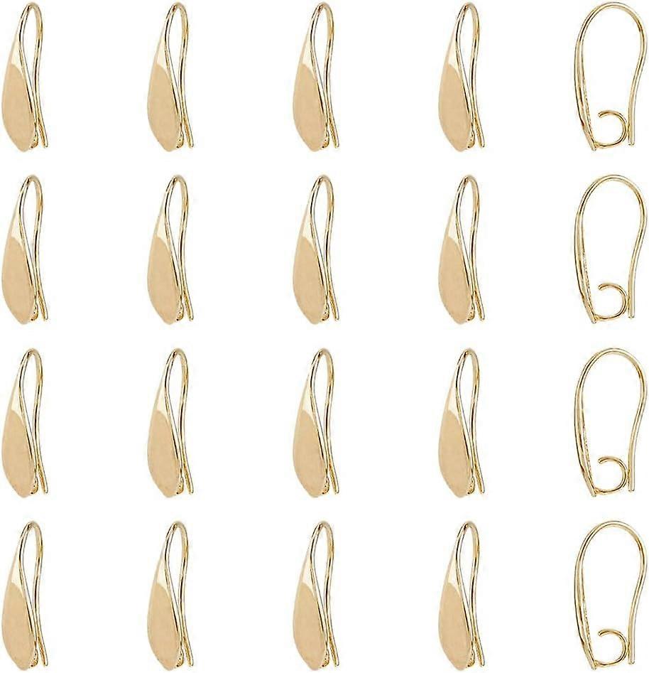 20PCS Brass Leverback Earrings Hoop Earring Finding Component Accessories Earring Hook Ear Wire with Open Loop for making kit