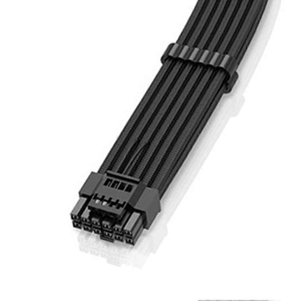 PCI-E 5.0 Sleeved Extension Cable Graphics Card Power Extension Cable Modular Braided Wire