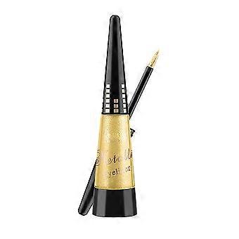 Glitter Liquid Eyeliner Waterproof Eyeliner Pen Gold with Metallic Glitter Finish Long Lasting Quick Dry