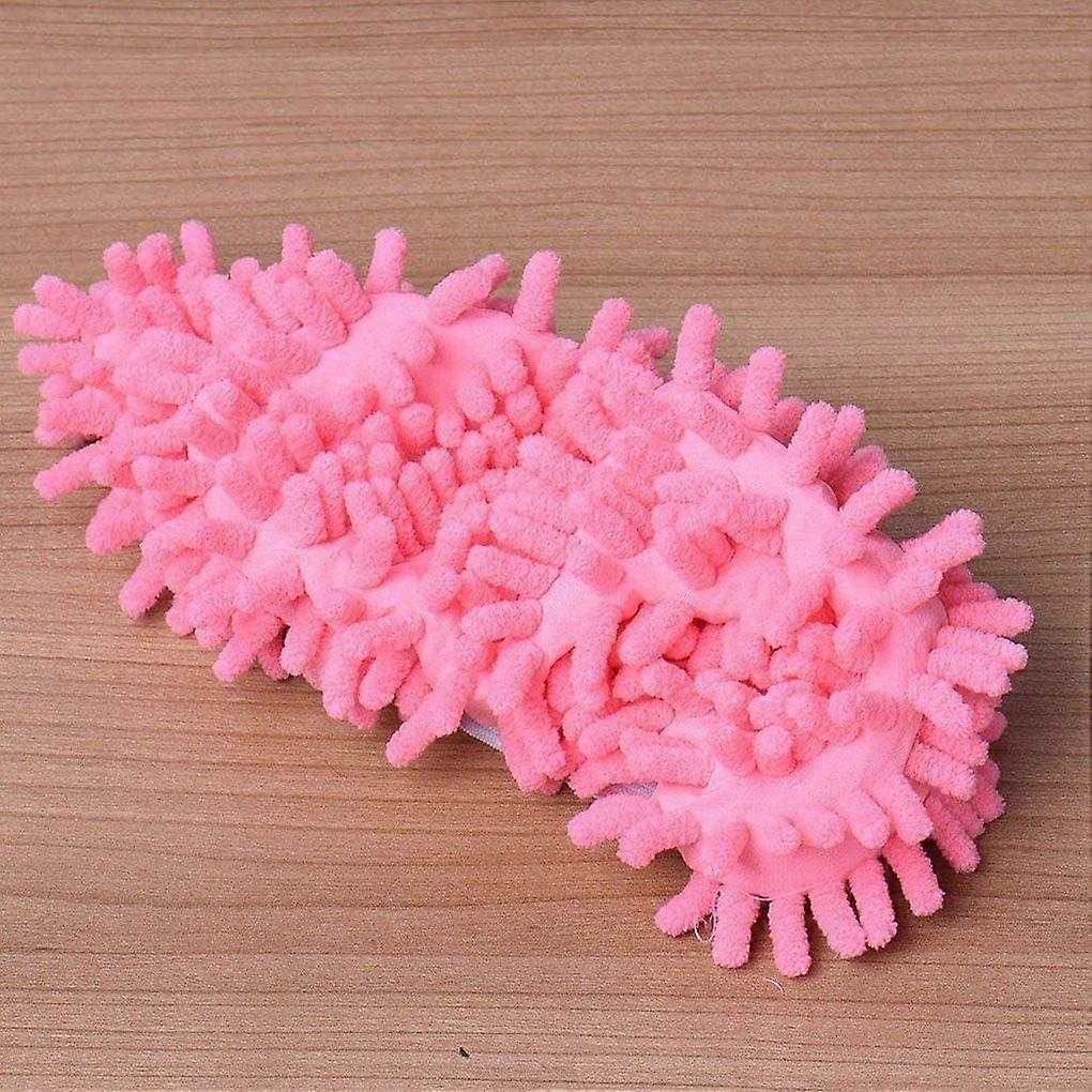 Solid Dust Chenille Cleaner Shoes Mop Slipper (1Pc/2Pcs)