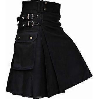 Kilt de tartán escocés para hombres | Falda a cuadros retro tradicional