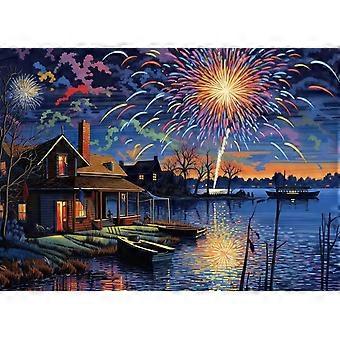 Jigsaw Fireworks and PondPuzzle CYQL-088