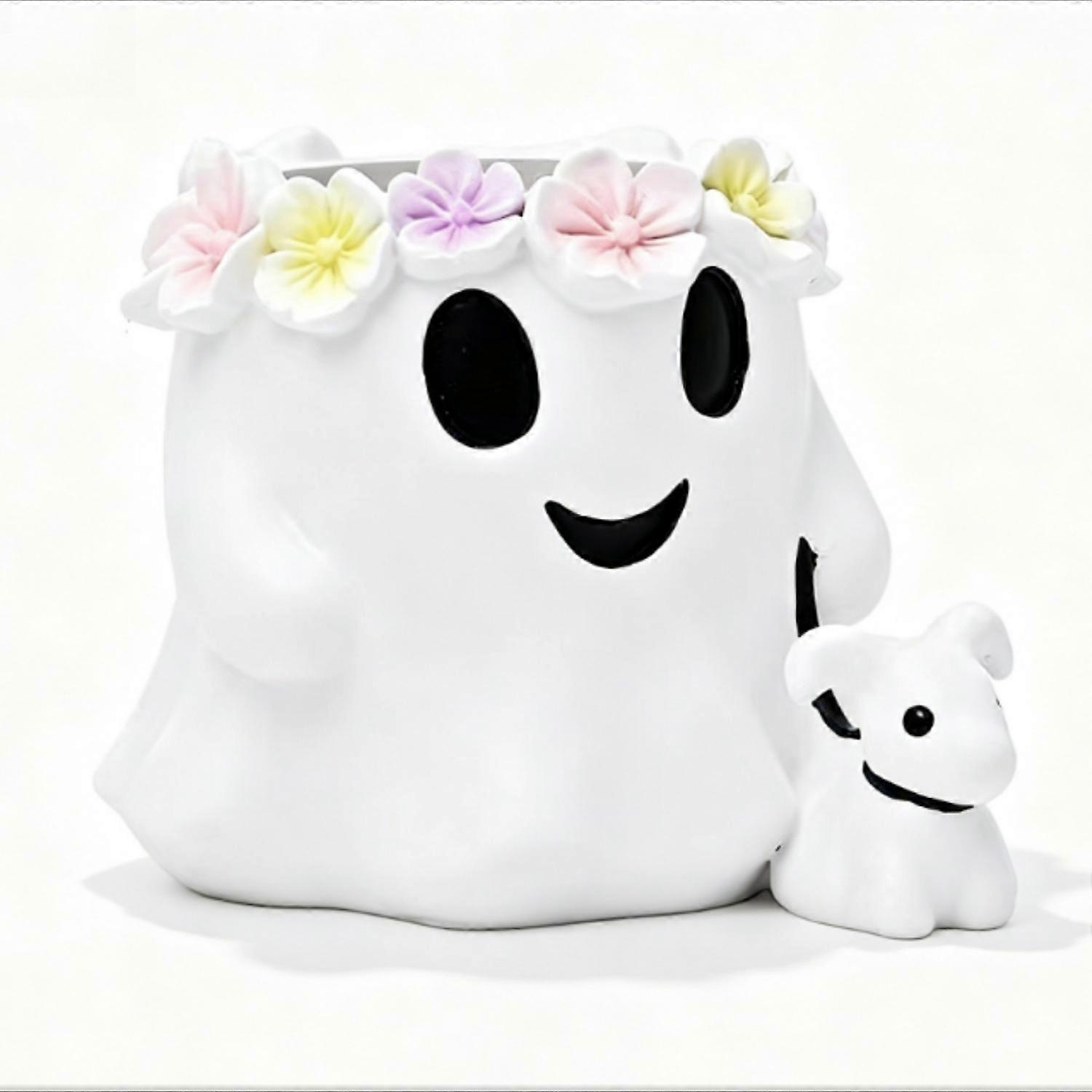 1pc Garden Ghost Decorative Resin Flower Pot