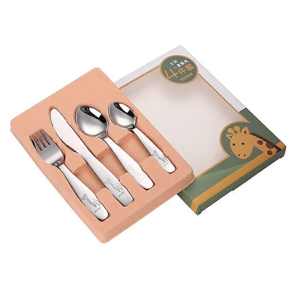 4pcs Cutlery Set Tableware Tableware Spoons Fork Knife Stainless Steel