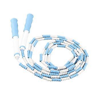 Segmentiertes Springseil, verstellbar, entwirrt, flexibler PP-Kunststoff, für Kinder, blau