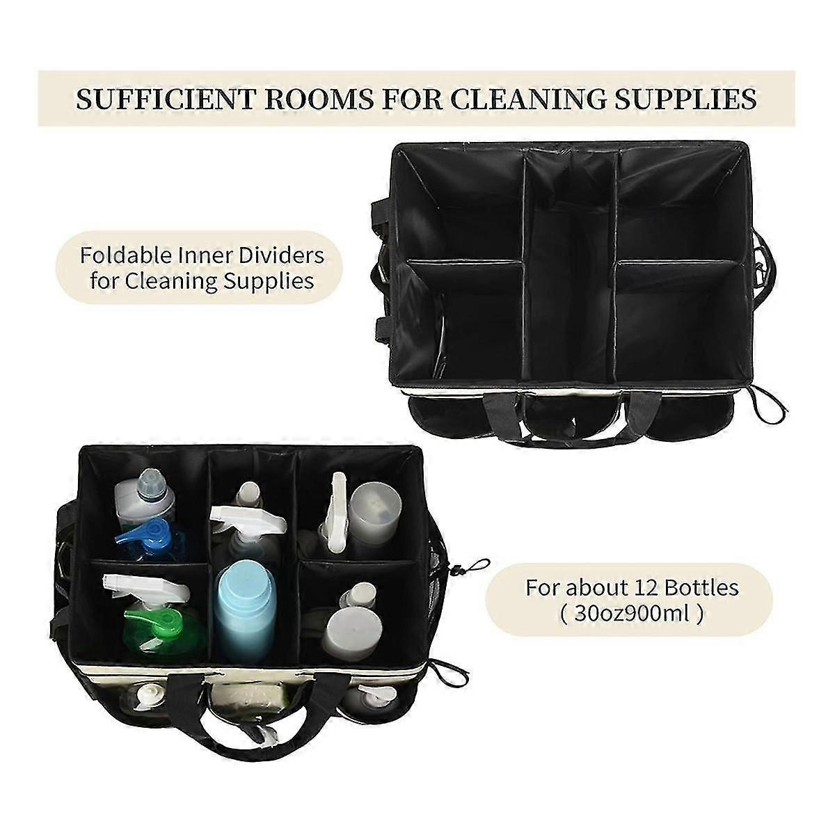 Cleaning Organizer With Multi-function Pocket On Shoulder Strap