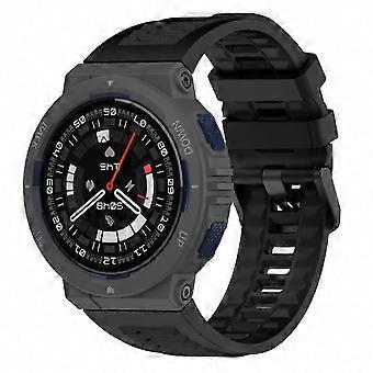 Solid Color Silicone Watch Band compatible with Amazfit Active Edge A2212