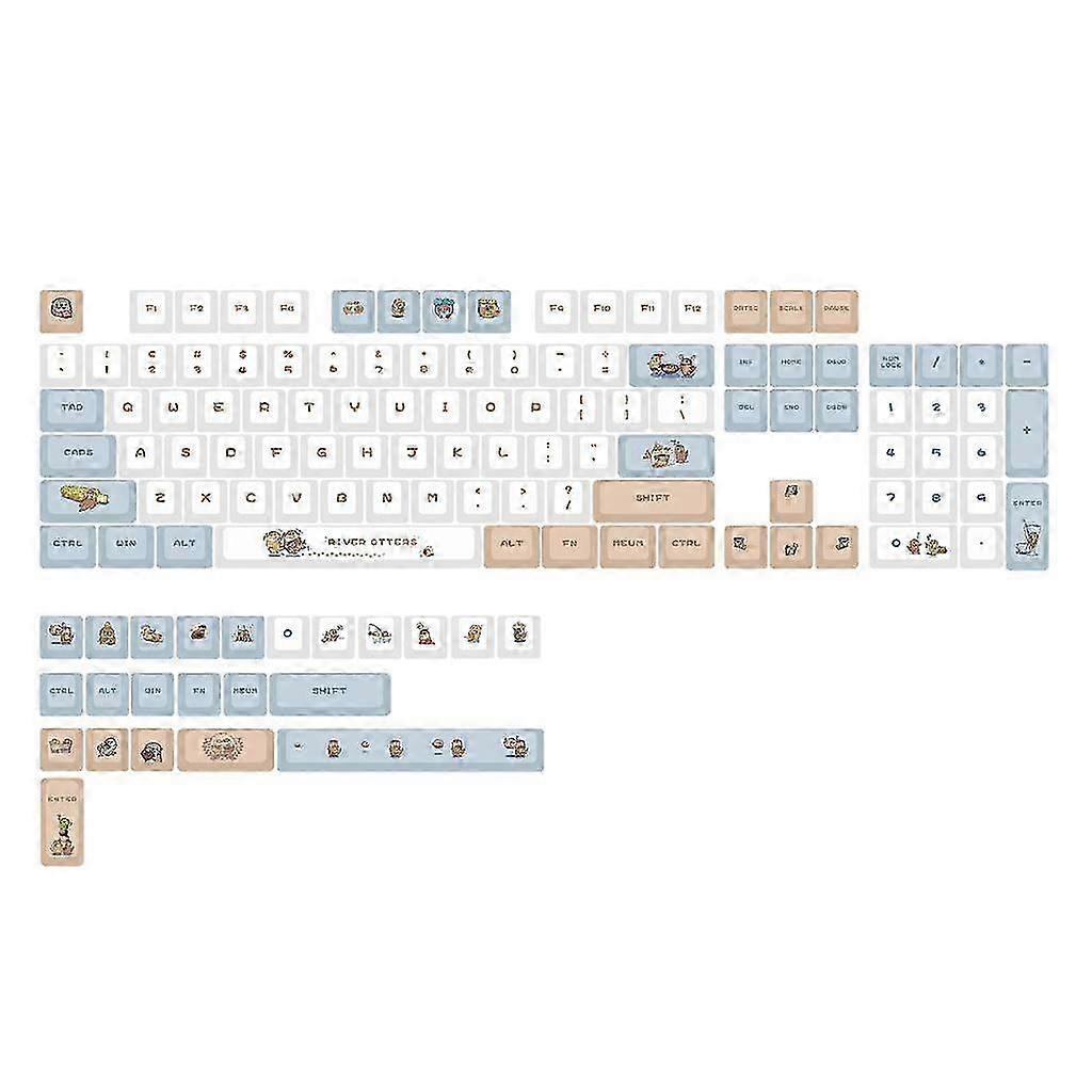 127PCS XDA DyeSub PBT Keycaps