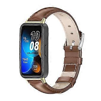 Cowhide Leather Watch Band Compatible with Huawei Band 8,9,10