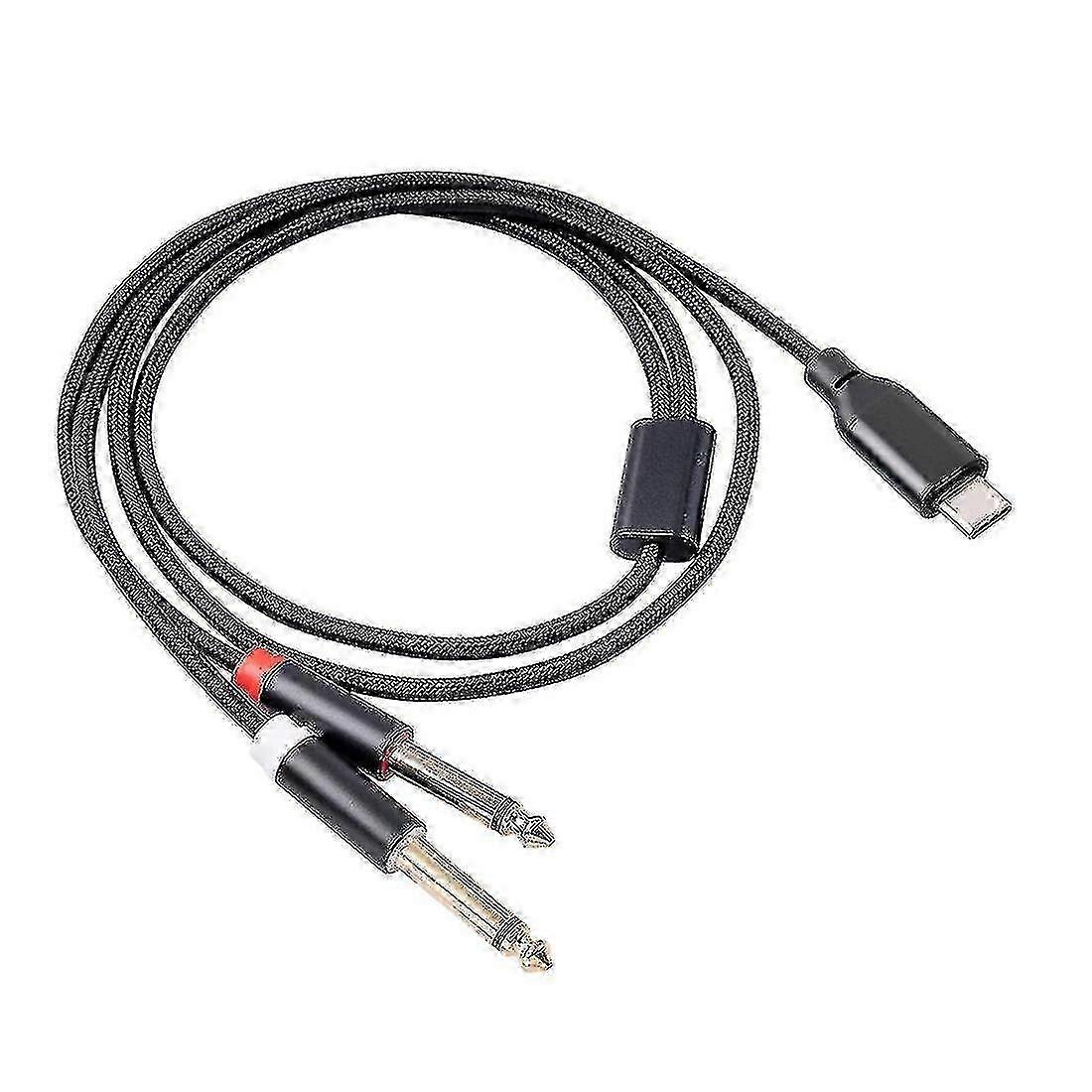 DAC-Enabled USB-C To Dual Jack Cable