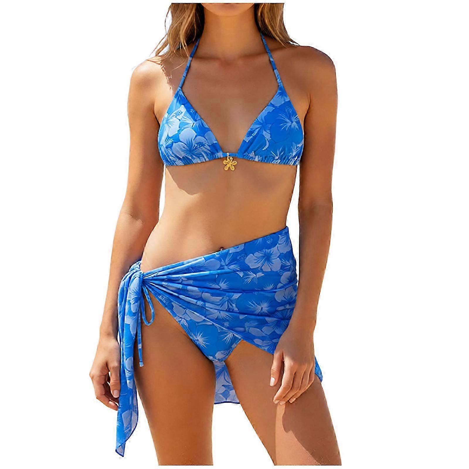 Womens Bikini Sets Drawstring Swimsuits Tie Back Bathing Suit_new