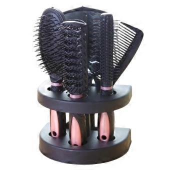 Professional Hair Comb Set with Mirror and Stand, Antistatic Heat‑Resistant Salon Styling Tools