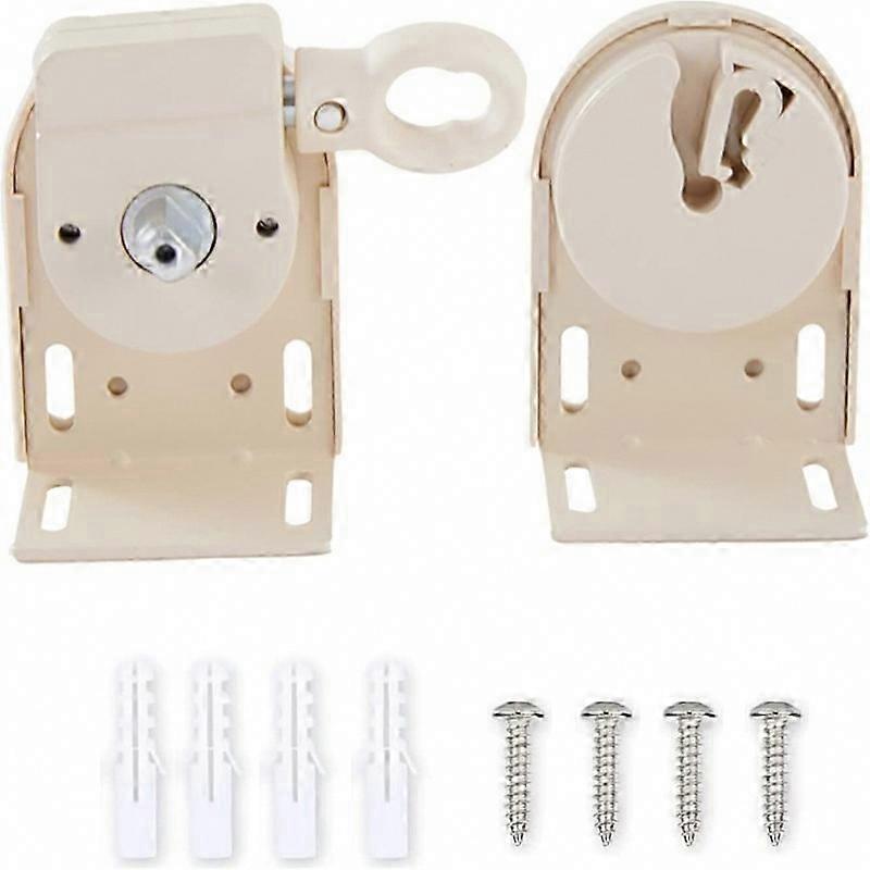 Durable Beige Outdoor Blind Bracket Pair