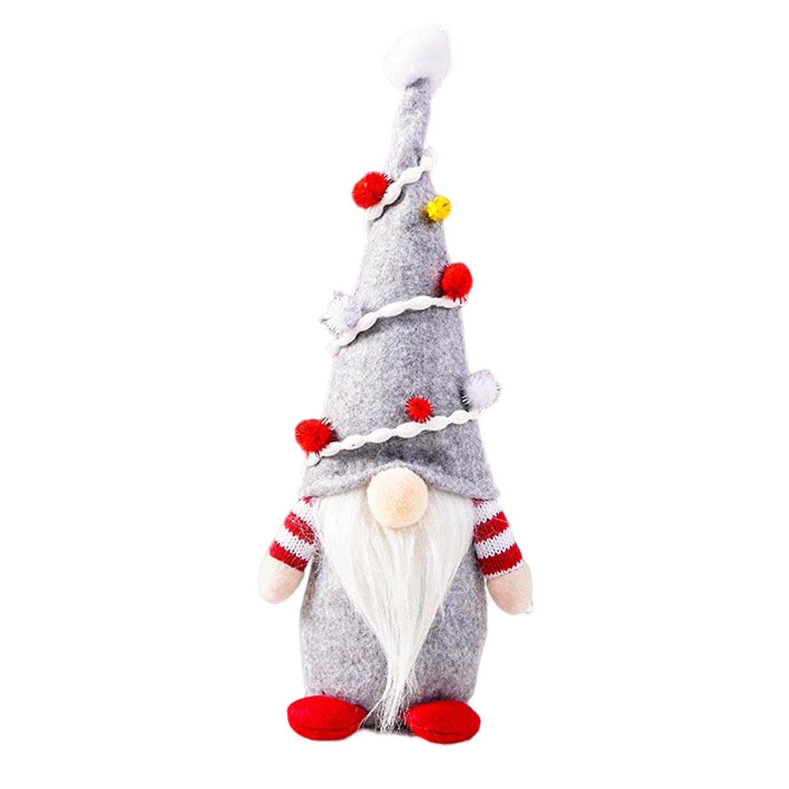 Christmas Faceless Gnome Statue Creative Christmas Tabletop Statue
