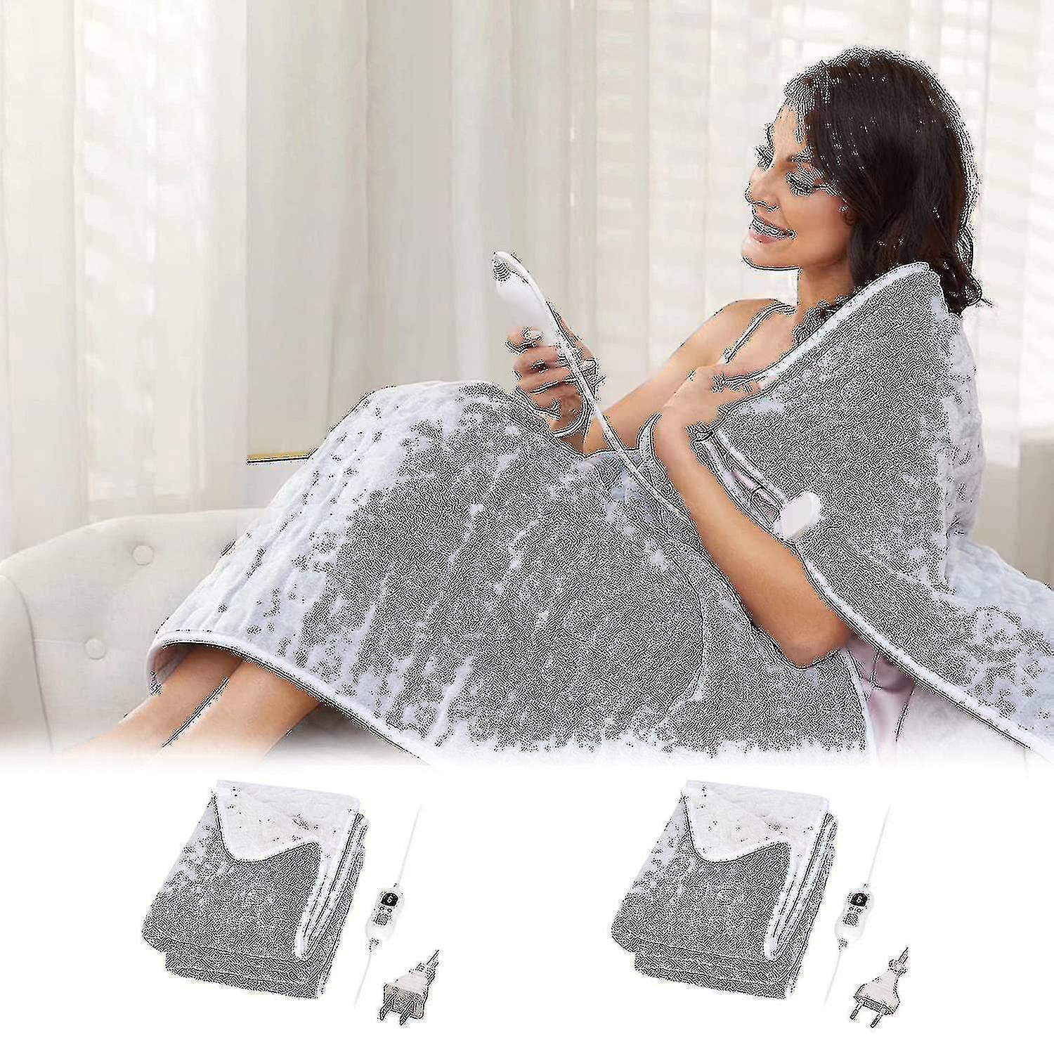 Cozy Soft Flannel Electric Heated Winter Blanket Blanket Electric Heat-shry  | Fruugo NO