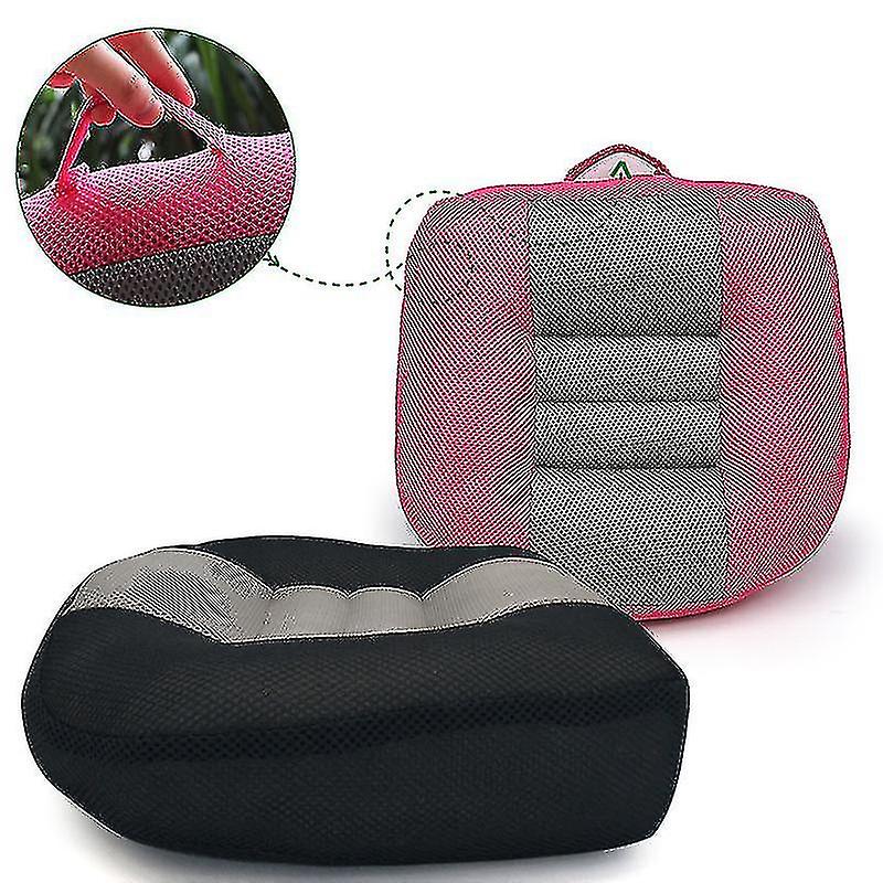 Schwarz Sehr bequeme Auto Sitzerhöhung Kissen mit Griff atmungsaktiv Mesh Höhe Boost Matte Sitzpolster Lift Sitz für Auto hohe Qualität