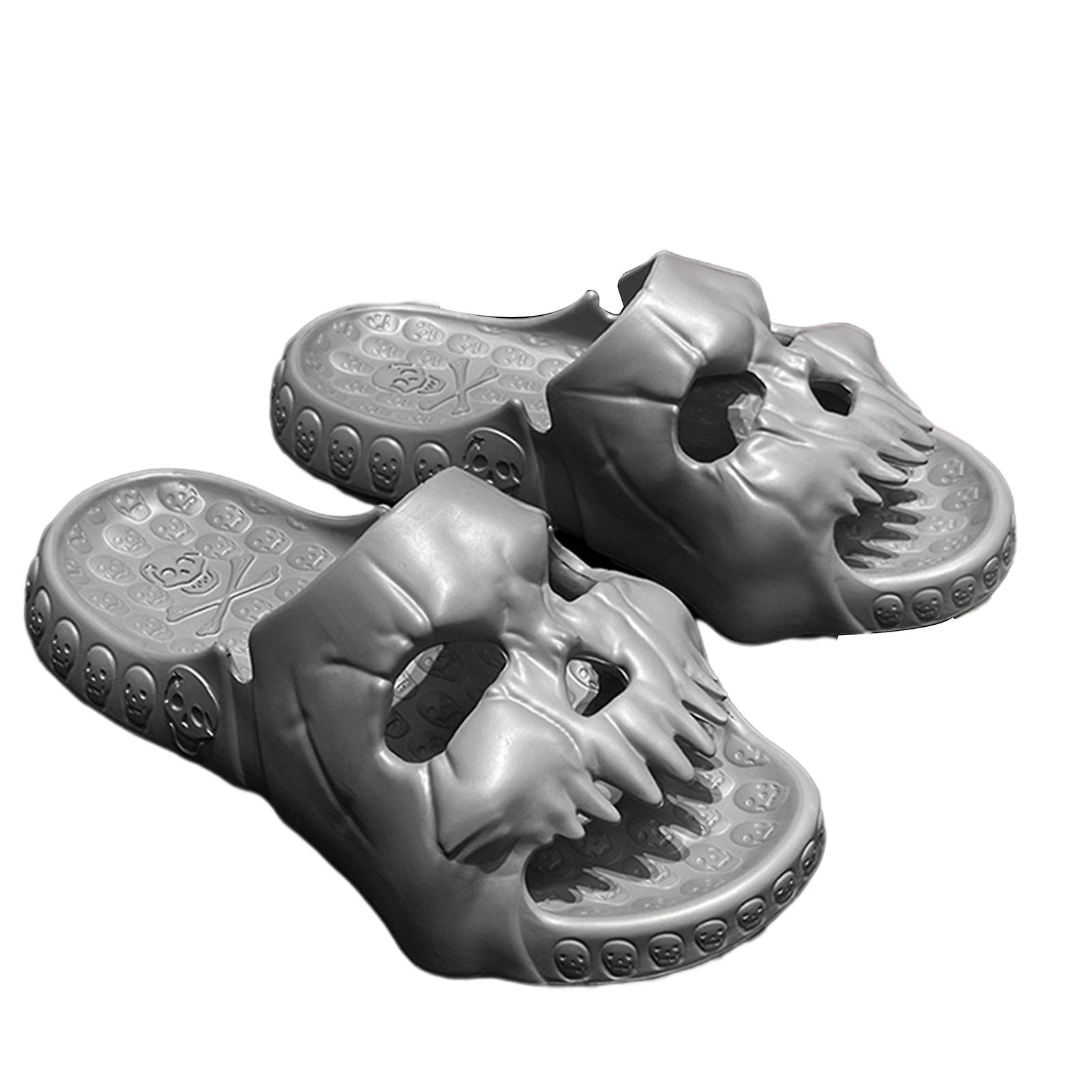 Unisex Skull Shape Sandals for Summer Soft Comfortable Home Slippers for Home Indoor