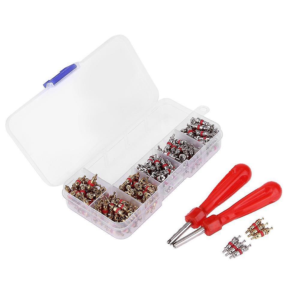 242Pcs Universal Car Air Conditioning R134a Valve Cores Valve Remover
