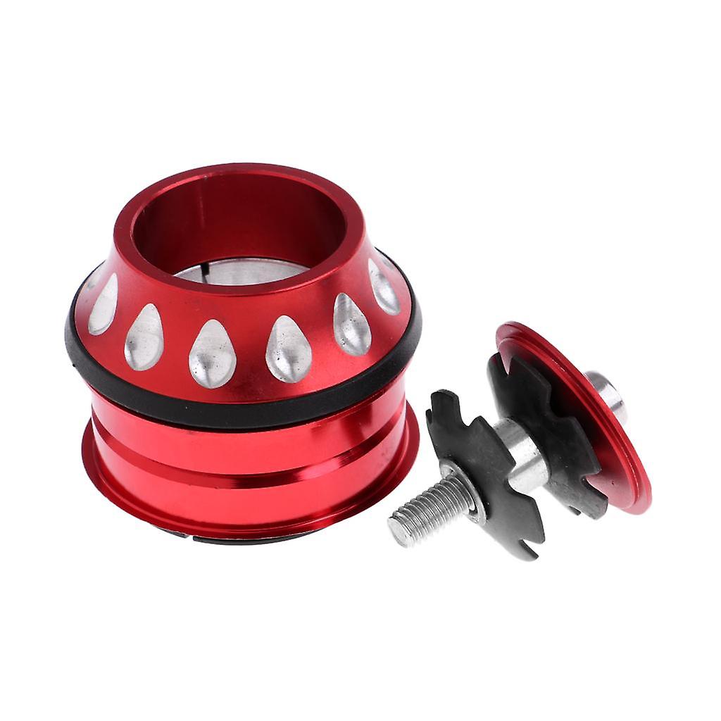 Mountain Bike 1 1/8" Threadless External Headset Sealed Top Cap Cover Red