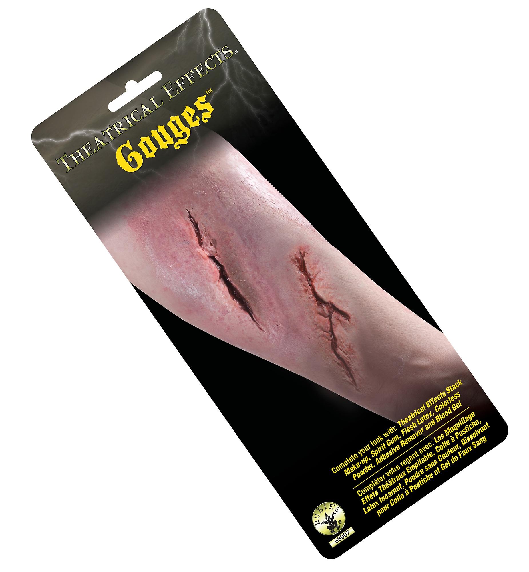 Theatrical Effect Gouges Blade Wound Viking Costumes Makeup Appliance Prosthetic