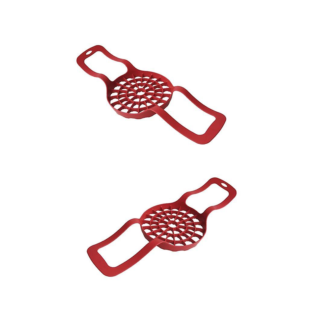 2xPressure Cooker Sling Silicone Bakeware Sling Steamed Egg Rack
