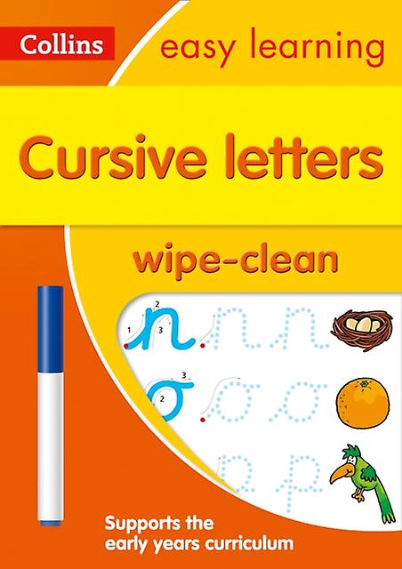 Cursive Letters Age 35 Wipe Clean Activity Book by Collins Easy Learning Paperback Book