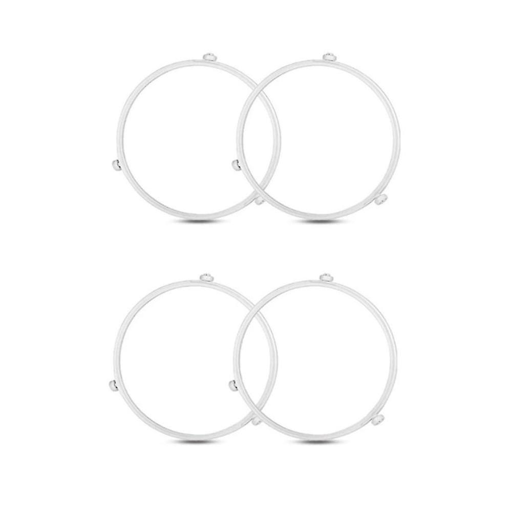 4pcs Turntable Ring, Rotating Ring Roller - For Plate Covers