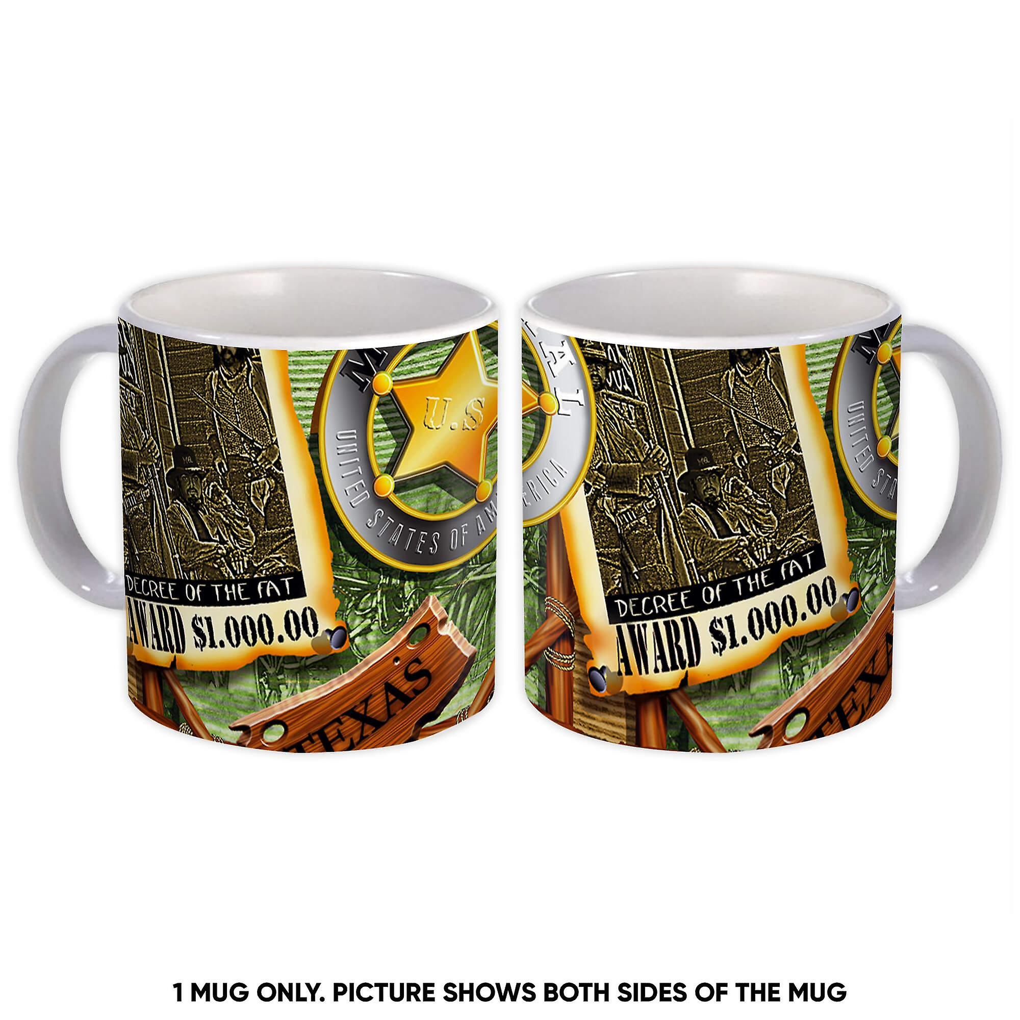 Gift Mug: Cowboy Texas Wanted Western