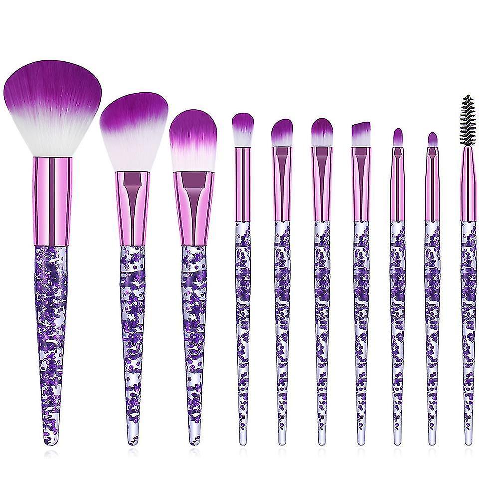 10pcs/foundation Blush Eye Shadow And Eyebrow Brush Set