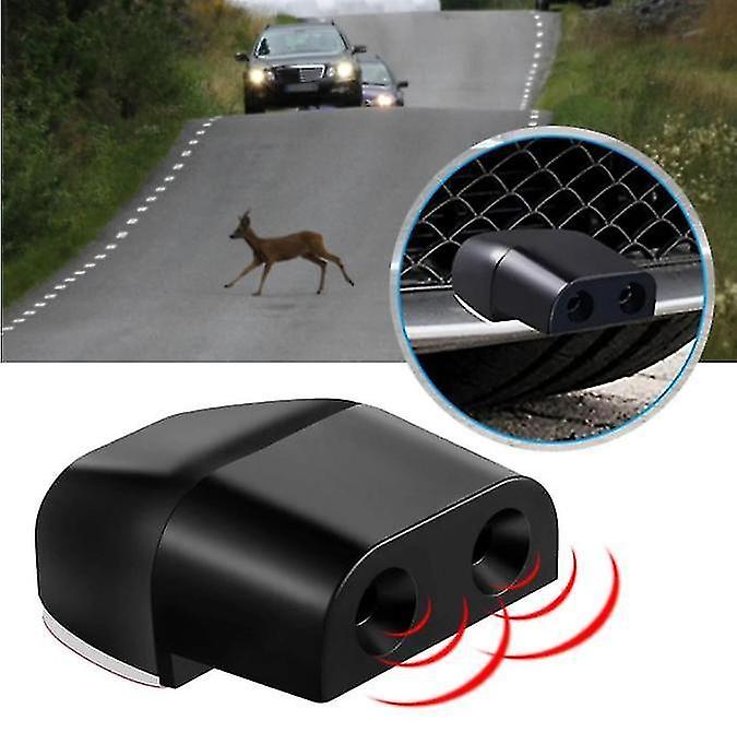 2pcs/set Universal Vehicle Deer Alert Device Whistle Animal Wildlife Warning Alarm