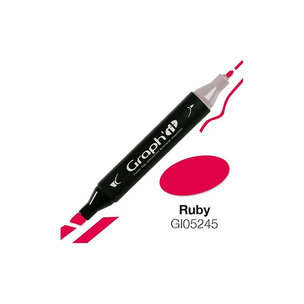 Graph'It Double Tip Marker - Ruby