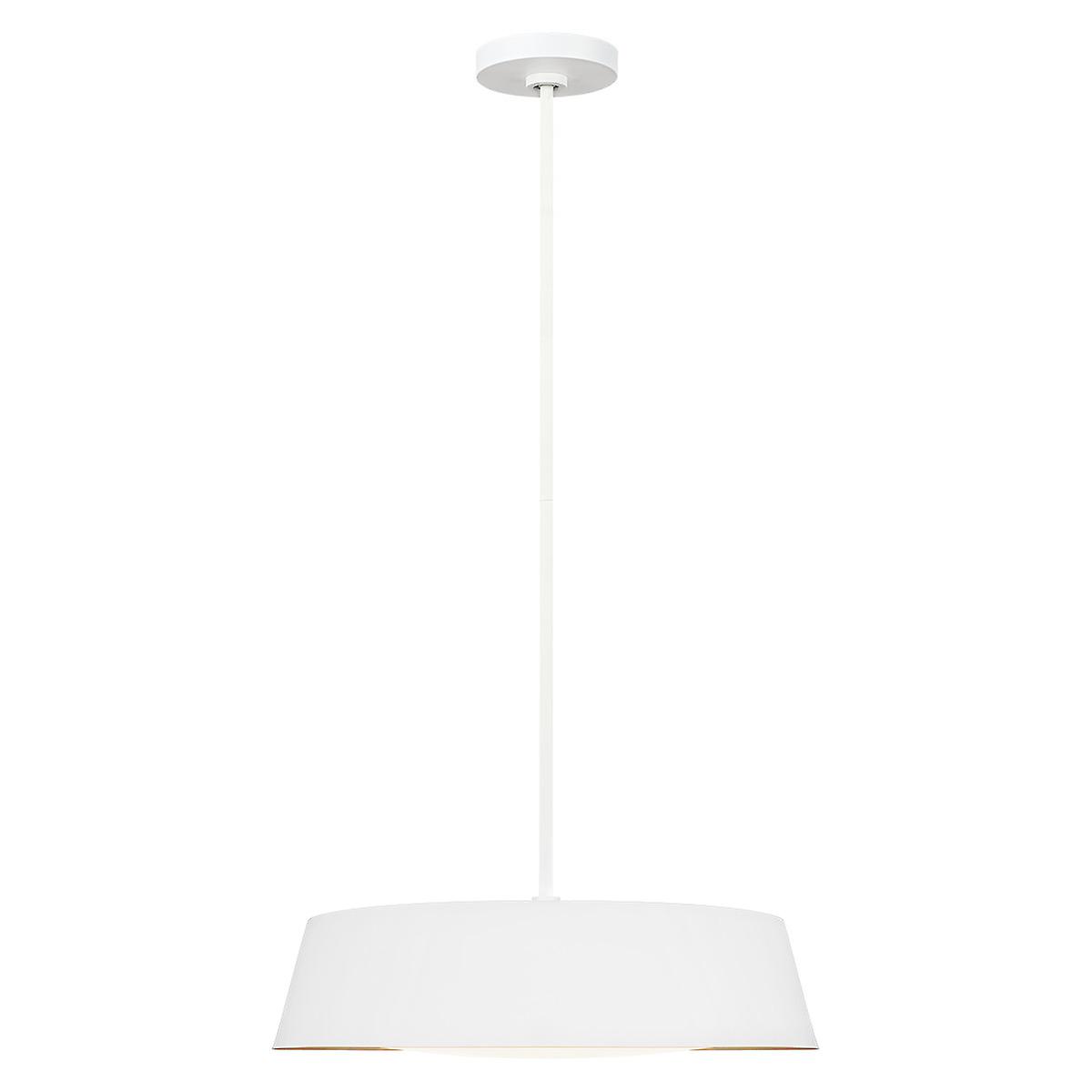 Elstead Asher 5 Light Pendant, Matt White, E14