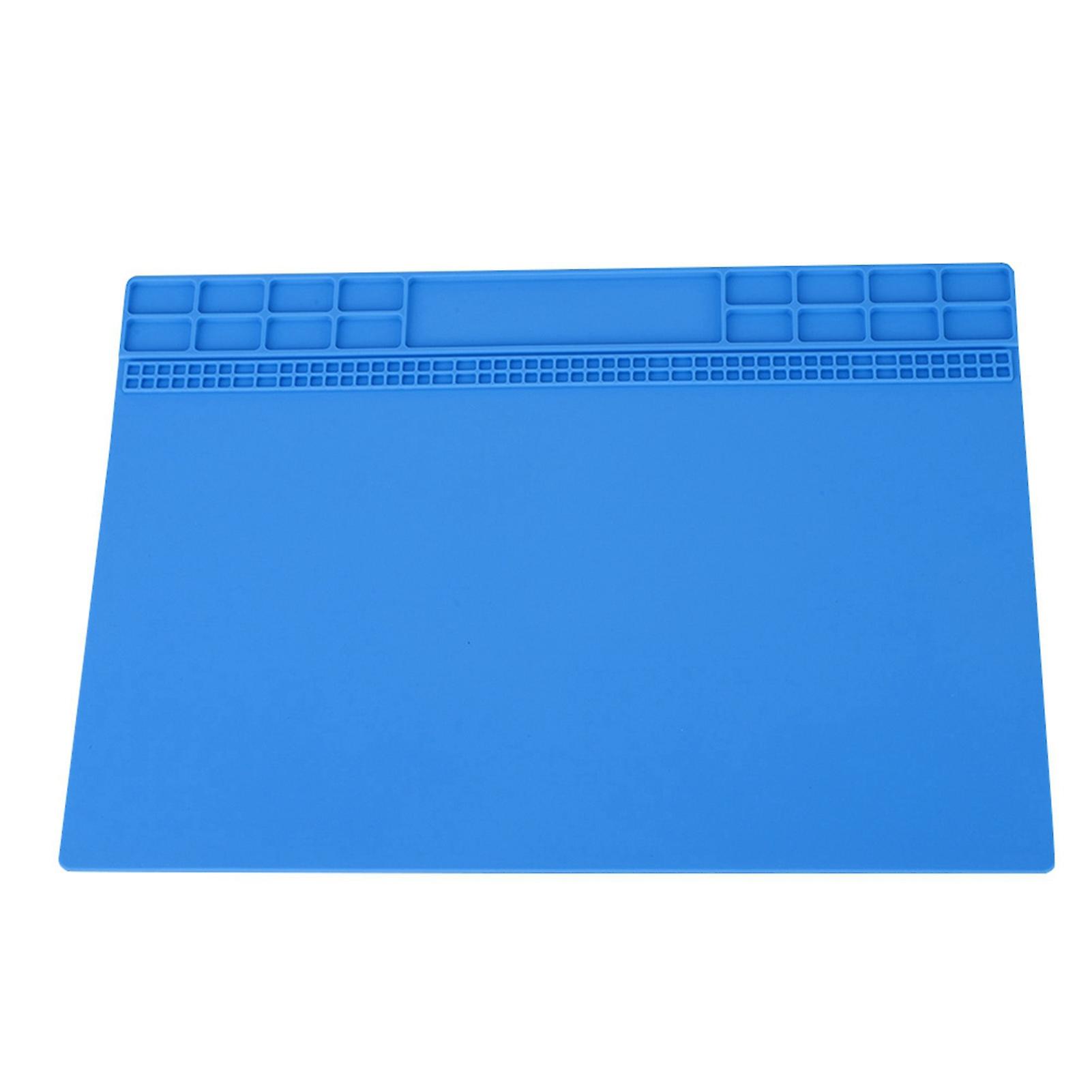 Heat Resistant Phone Computer Maintenance Platform Heat Insulation Pad Mat Dark Blue