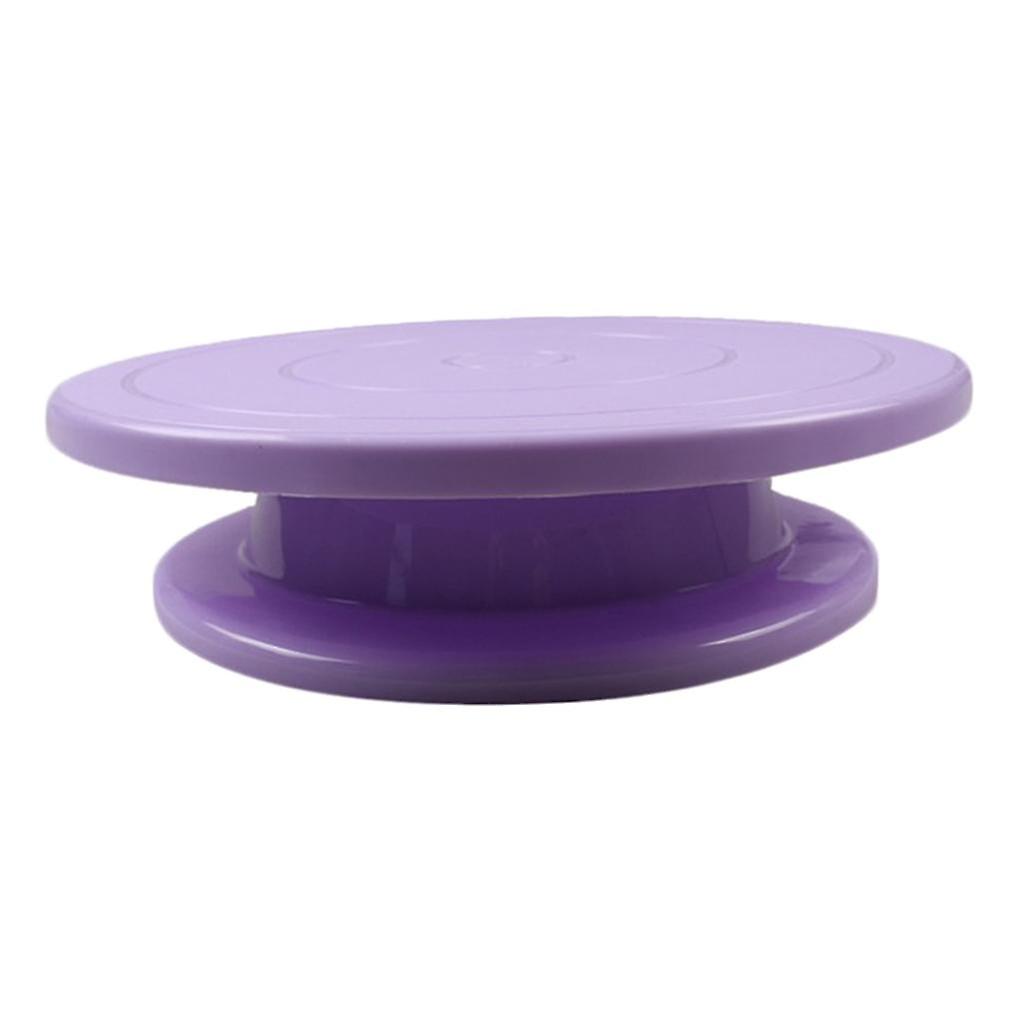 11" Rotating Cake Turntable Cake Stand Spinner for Cake Decoration Pink
